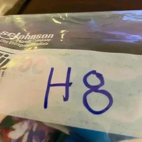 Reina Diaz Womens Pants Blue/Pink 7 Floral Print Pockets Wide Leg Loose Relaxed - Picture 9 of 9